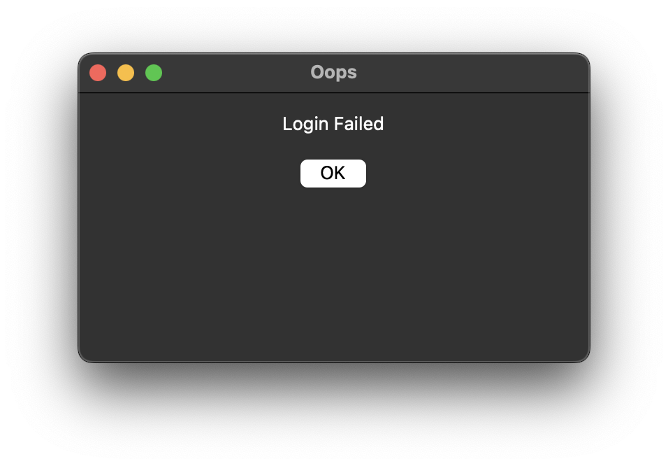 failed login